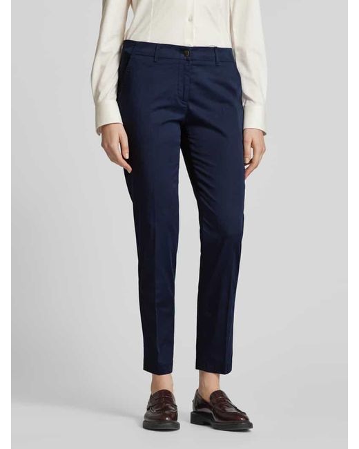 Brax Blue Stoffhose in verkürzter Passform Modell 'MARON'