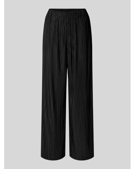 SELECTED Regular Fit Wijde Broek in het Black