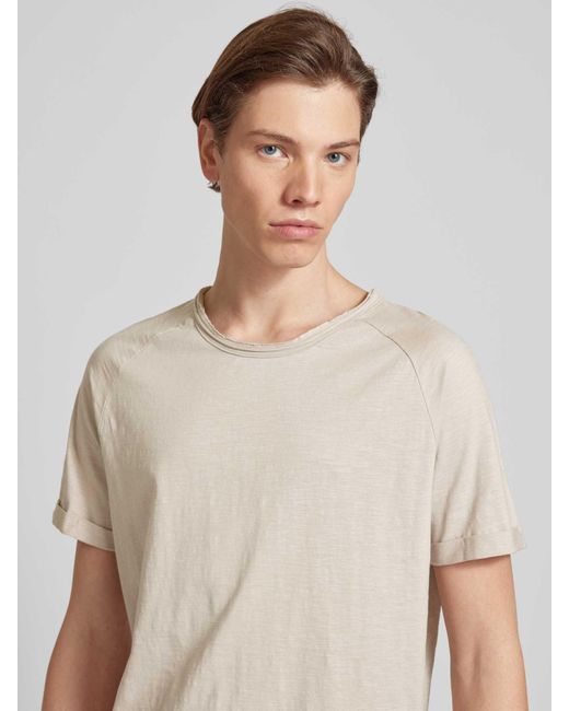 Redefined Rebel T-Shirt mit Rundhalsausschnitt Modell 'KAS' in Natural für Herren