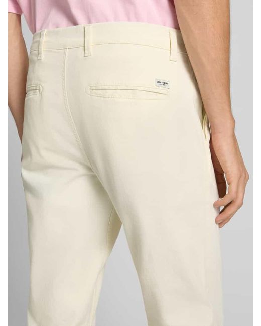 Jack & Jones Slim Fit Hose mit Eingrifftaschen Modell 'MARCO' in White für Herren