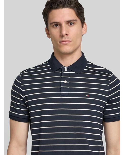 Tommy Hilfiger Regular Fit Poloshirt aus reiner Baumwolle in Blue für Herren