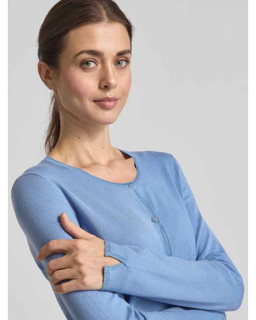 Liu Jo Vest Met Knoopsluiting in het Blue