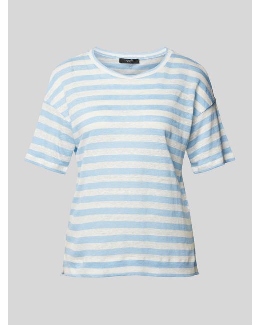 Weekend by Maxmara Blue T-Shirt mit überschnittenen Schultern Modell 'FALLA'