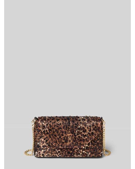 Steve Madden Brown Handtasche mit Ziersteinbesatz Modell 'BRETROS'