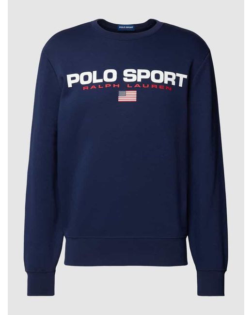 Polo Ralph Lauren Sweatshirt mit Label-Print in Blue für Herren