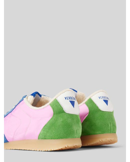 Verbenas Blue Sneaker mit Label-Detail Modell 'SERRAJE'