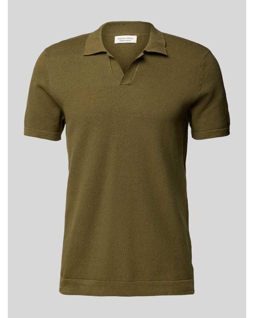 Casual Friday Regular Fit Poloshirt Met Structuurmotief in het Green voor heren