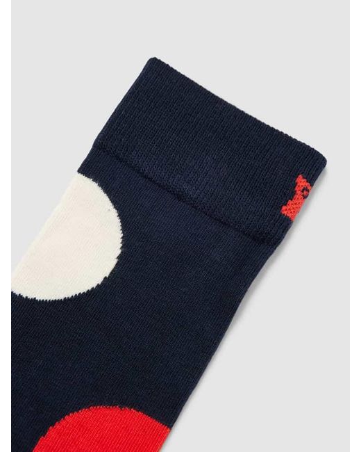 Happy Socks Socken mit Allover-Muster Modell 'Jumbo Dot' in Blue für Herren