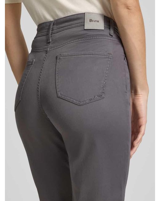Brax Gray Straight Fit Jeans im 5-Pocket-Design Modell 'STYLE.CAROLA'