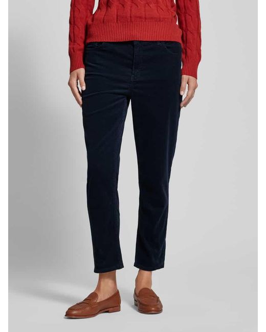 Tommy Hilfiger Blue Stretch Slim Fit Cordhose Im 5-Pocket-Design