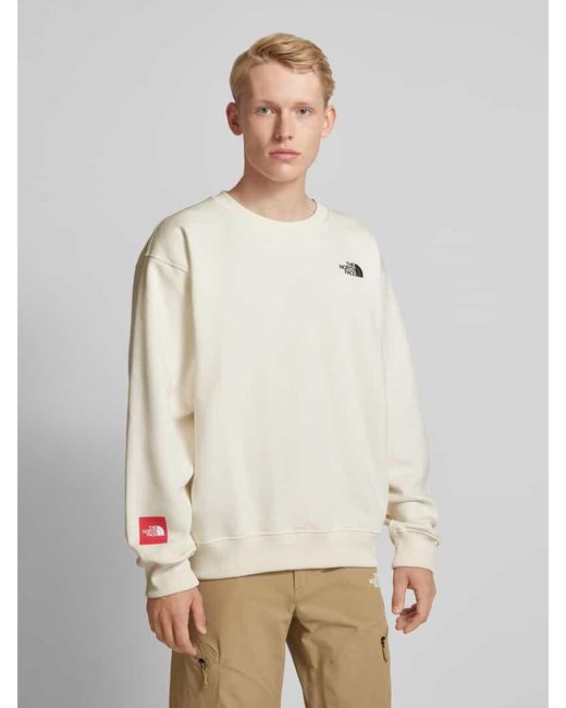 The North Face Sweatshirt Mit Label-Print Modell 'Axys' in Natural für Herren