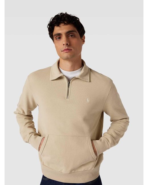 Polo Ralph Lauren Sweatshirt Met Logostitching in het Natural voor heren