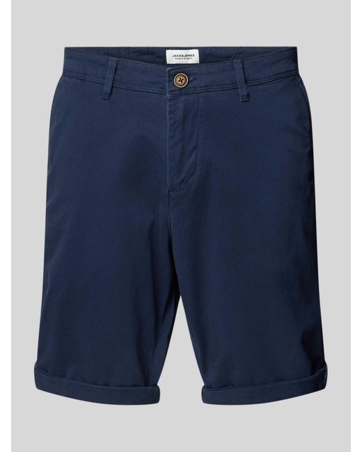 Jack & Jones Regular Fit Bermuda Met Steekzakken in het Blue voor heren
