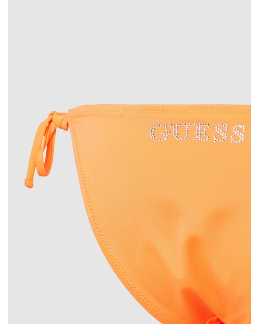 Guess Bikinibroekje Met Strass-steentjes in het Orange