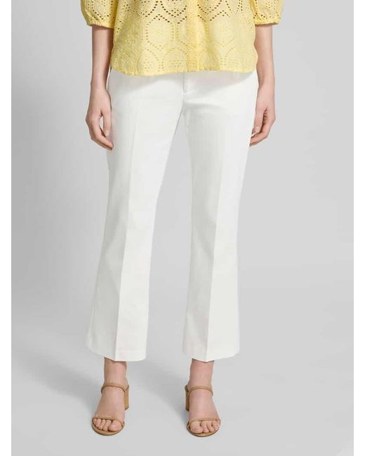 Freequent White Stoffhose mit Eingrifftaschen Modell 'Isadora'