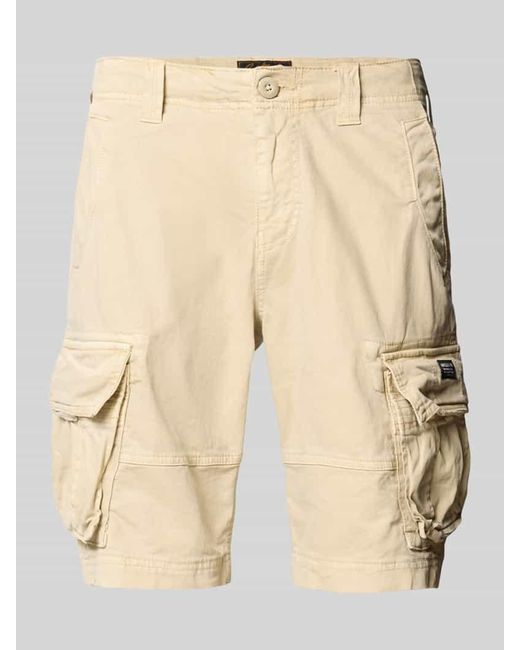 Superdry Cargoshorts mit Label-Detail in Natural für Herren