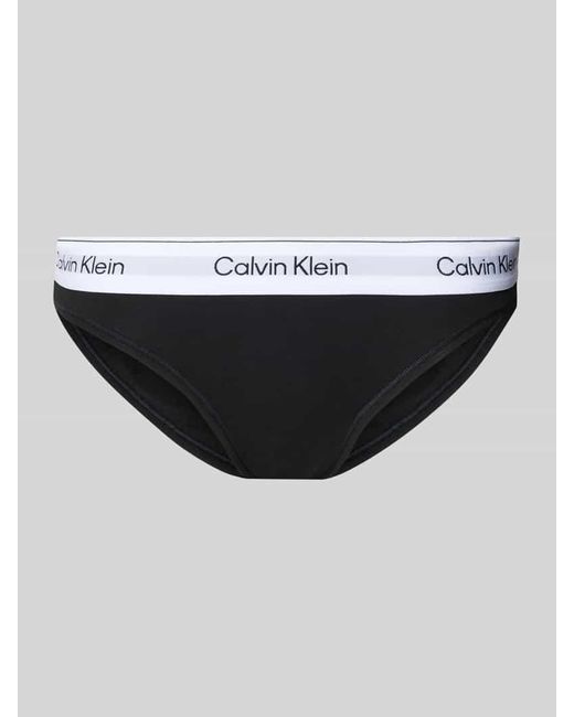 Calvin Klein Black Slip mit elastischem Logo-Bund