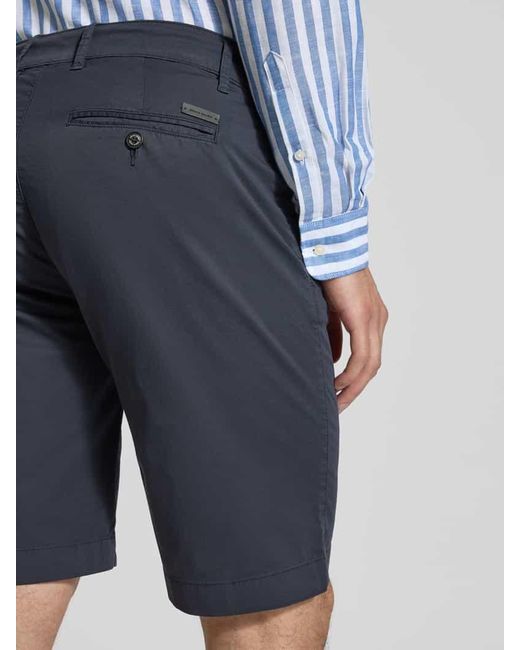 Pierre Cardin Regular Fit Shorts mit Gesäßtaschen Modell 'Strasbourg' in Blue für Herren