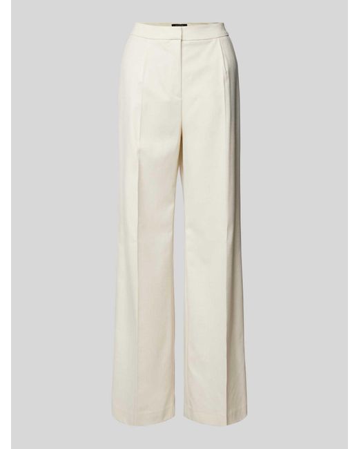 Comma, Broek Met Wijde Pijpen En Persplooien in het White