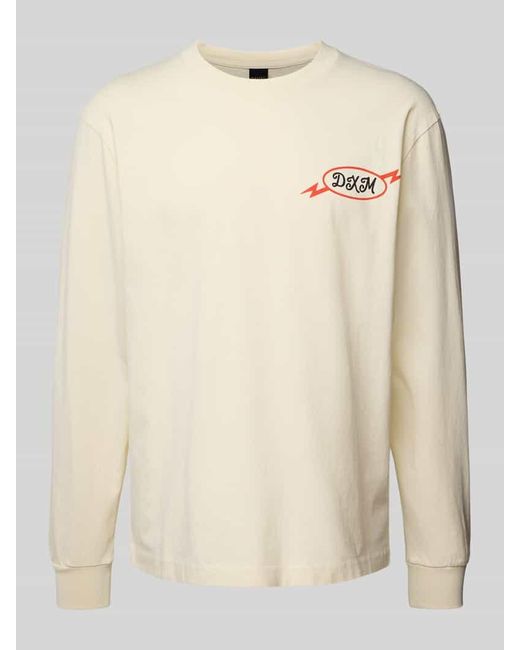 Deus Ex Machina Longsleeve mit Rundhalsausschnitt in Natural für Herren
