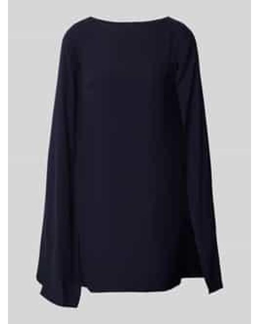 Ralph Lauren Cocktailjurk Met Ronde Hals, Model 'Petra' in het Blue