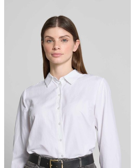 B.Young Regular Fit Blouse Met Overhemdkraag, Model 'Hetila' in het White