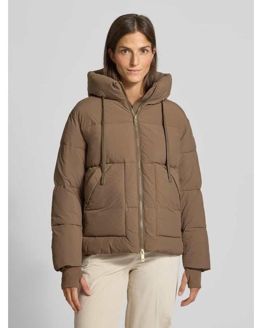 Mos Mosh Brown Steppjacke mit Kapuze Modell 'Ollie'