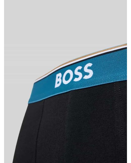 Boss Regular Fit Boxershorts aus Baumwoll-Mix im 3er-Pack in Black für Herren