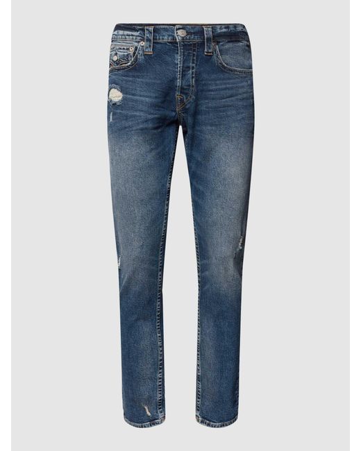 True Religion Jeans im Destroyed-Look Modell 'Marco' in Blue für Herren