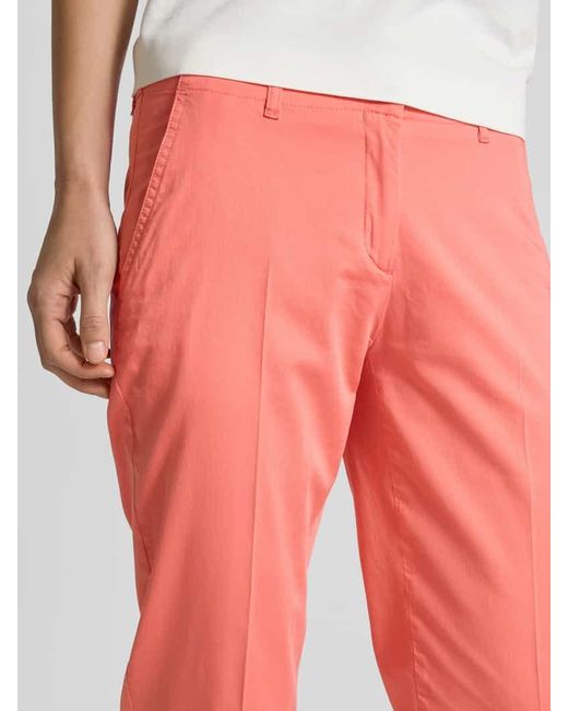 Brax Pink Stoffhose in verkürzter Passform Modell 'MARON'