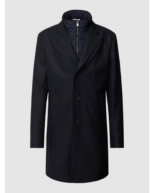 BOSS by HUGO BOSS Slim Fit Lange Jas Met Ritssluiting Als Inzet, Model