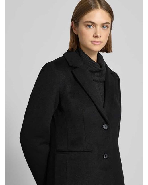 Tom Tailor Black Slim Fit Mantel mit Woll-Anteil