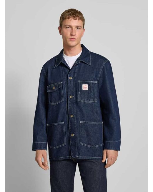 Levi's Relaxed Fit Jeansjacke mit Logo-Patch Modell 'Berkley' in Blue für Herren