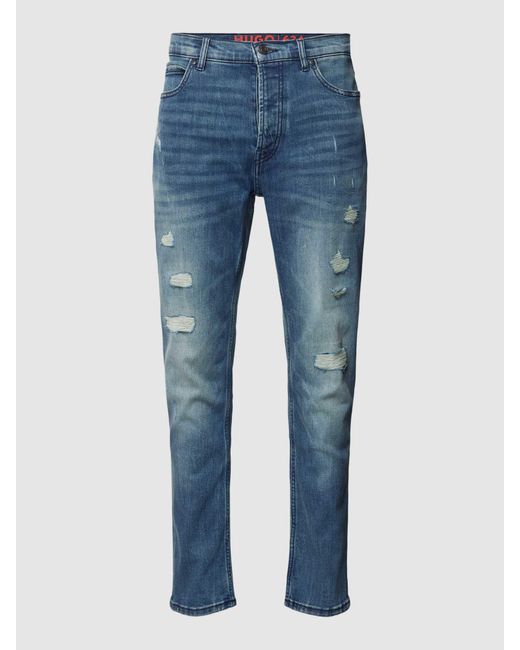 HUGO Slim Fit Jeans in het Blue voor heren