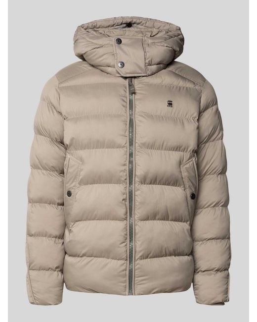 G-Star Gewatteerd Jack Met Ritssluiting in het Natural voor heren