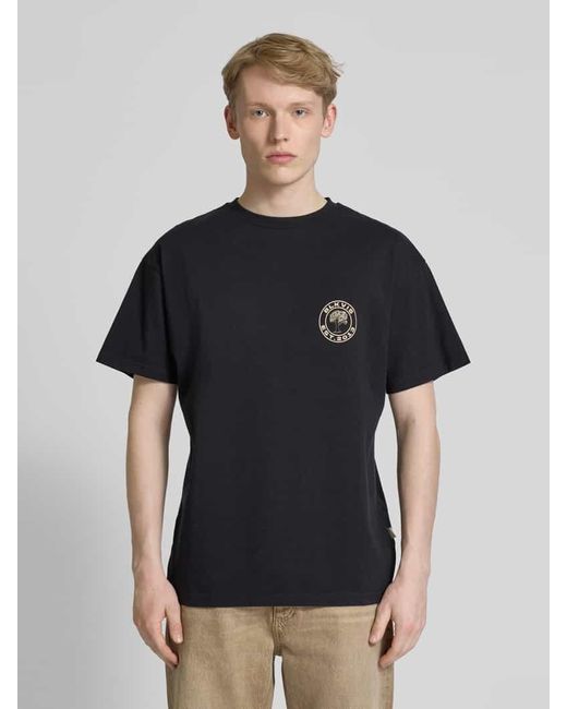 BLKVIS T-Shirt mit Logo-Print Modell 'SOURCE' in Black für Herren