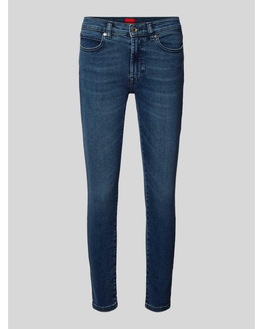 HUGO Jeans Met 5-pocketmodel in het Blue voor heren