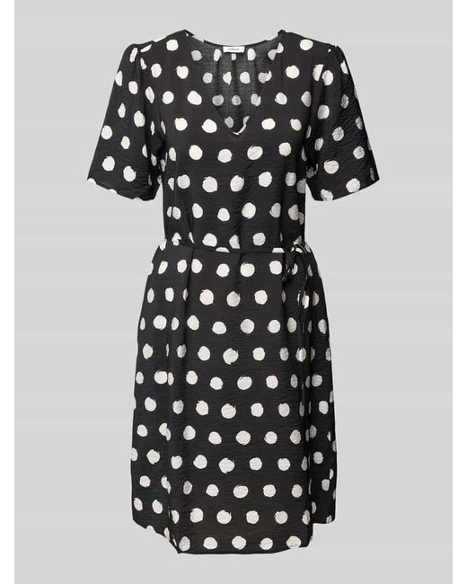 S.oliver Black Tailliertes Minikleid aus Viskose-Mix
