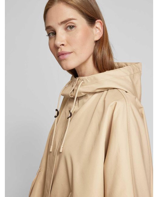 Weekend by Maxmara Lange Jas Met Capuchon in het Natural