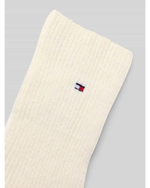 Tommy Hilfiger White Socken mit Woll-Kaschmir-Anteil