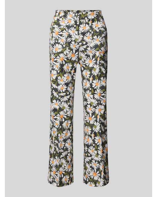 Weekend by Maxmara Slim Fit Broek Met Opgestikte Steekzakken in het White