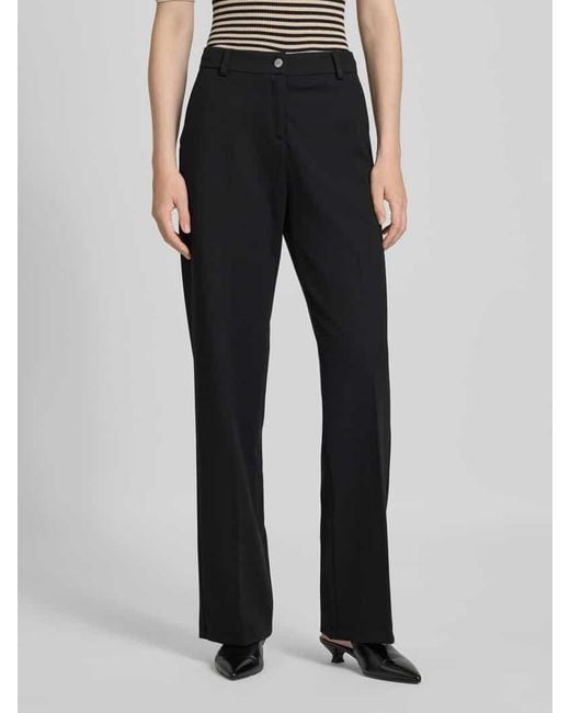 Brax Black Regular Fit Stoffhose mit Bügelfalte Modell 'Maine'