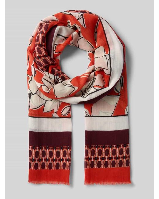 Marc O' Polo Red Schal mit Allover-Print