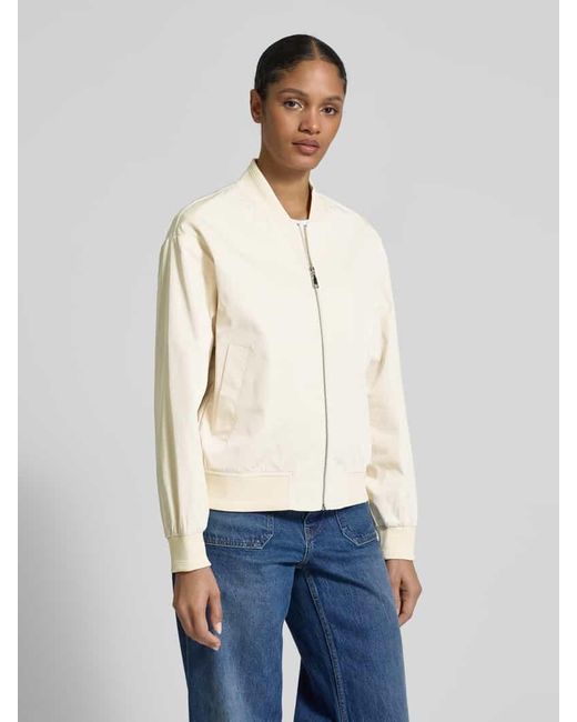 S.oliver Natural Relaxed Fit Blouson Mit Rippbündchen