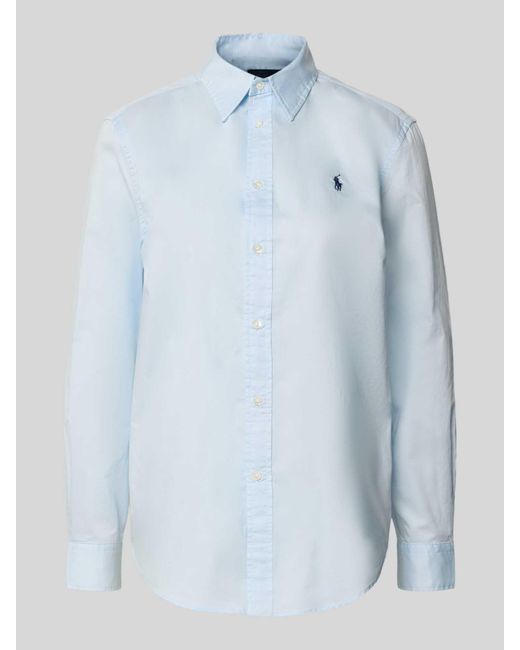 Polo Ralph Lauren Overhemdblouse Met Knoopsluiting in het Blue