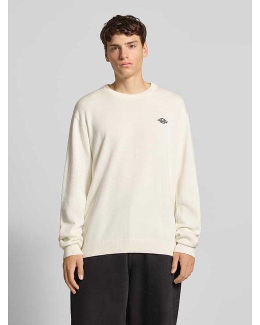 Dickies Strickpullover mit Rundhalsausschnitt Modell 'SUMMERDALE' in Natural für Herren