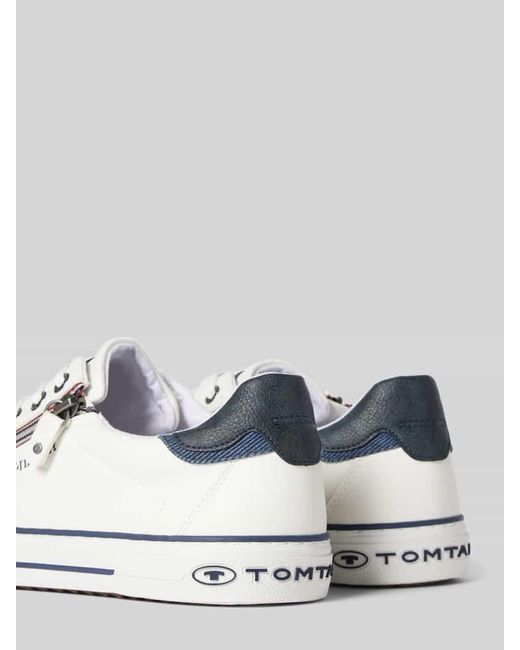 Tom Tailor Sneaker mit Reißverschluss in White für Herren