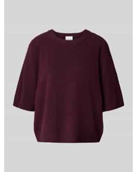 Comma, Gebreide Pullover Met 3/4-Mouwen in het Red