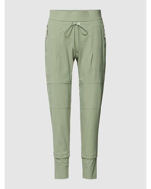 RAFFAELLO ROSSI Green Hose mit seitlichen Reißverschlusstaschen Modell 'CANDY'