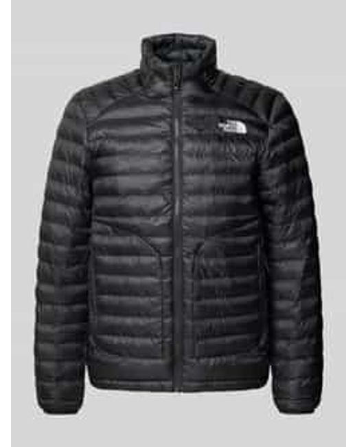 The North Face Gewatteerd Jack Met Opstaande Kraag in het Black voor heren